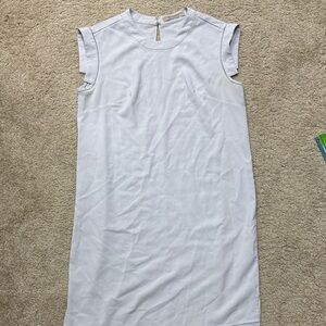AllSaints White Sleeveless Shift Dress